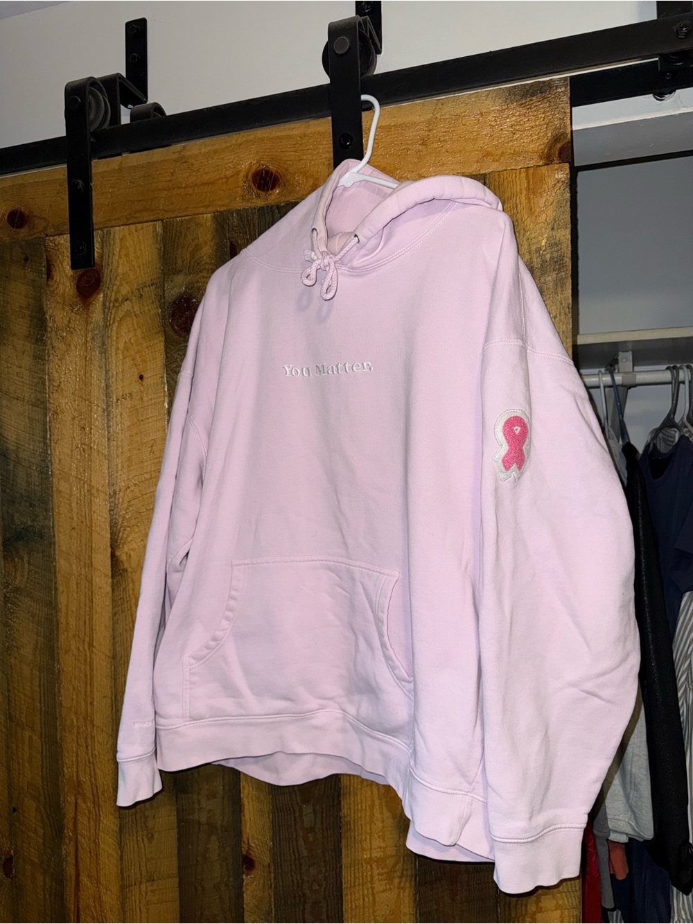 You Matter Pink Pullover Hoodie for Women